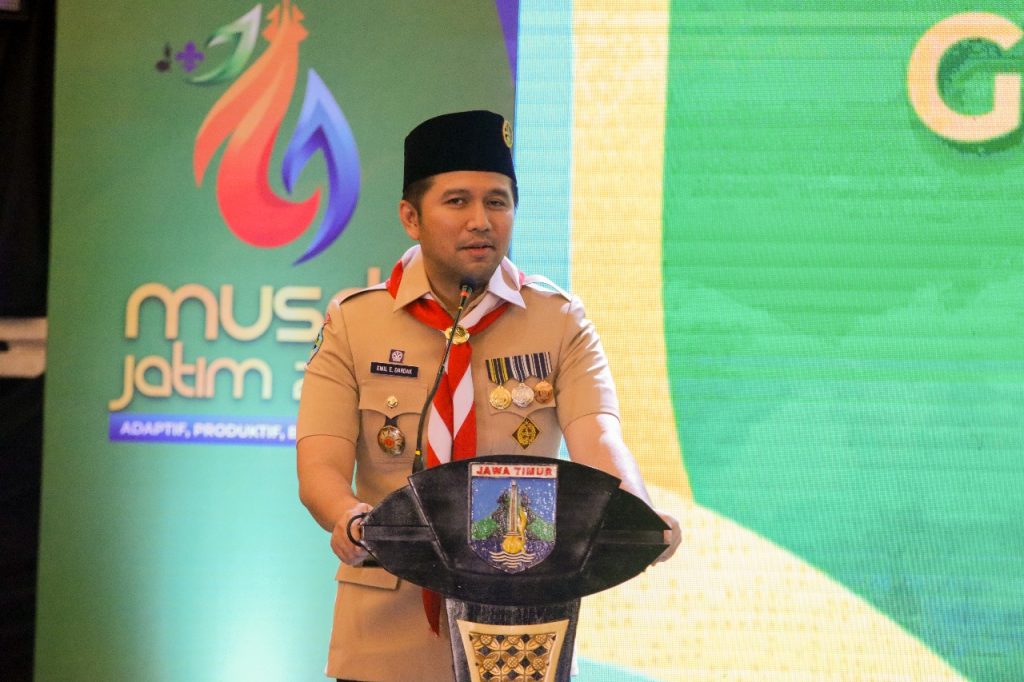 Emil Dardak hadir mewakili Gubernur Jawa Timur dalam Musda Pramuka 2025
