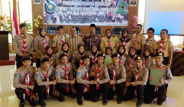 Wilker Madiun Wakili Jatim pada Perkemahan Pramuka Madrasah Nasional 2017 di Bangka Belitung