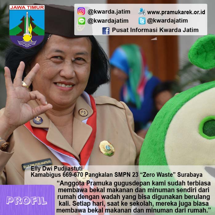 Elly Dwi Pudjiastuti, Kamabigus 669-670 Pangkalan SMPN 23 “Zero Waste” Surabaya