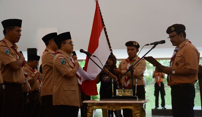 Gus Ipul Melantik Mabicab, Kwarcab, Mabiran, Kwarran dan Mabisa Banyuwangi