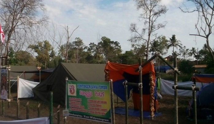 Menag Lukman Hakim Resmikan Perkemahan Pramuka Madrasah Nasional 2017 Bangka Belitung