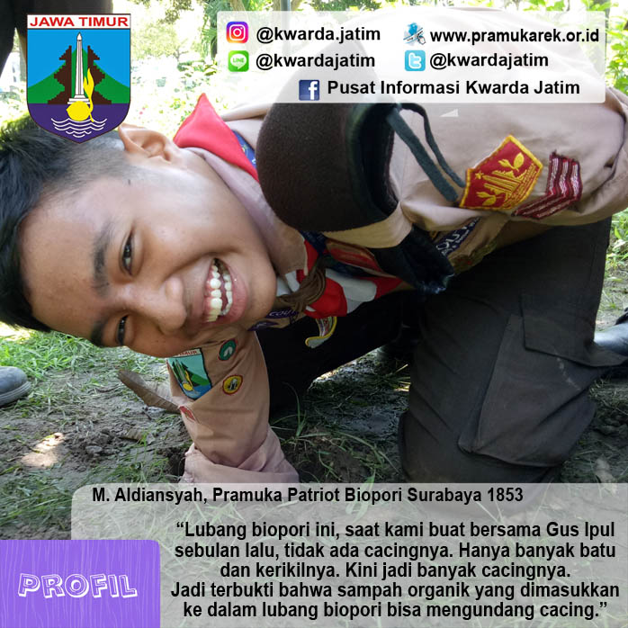 M. Aldiansyah, Pramuka Patriot Lingkungan Surabaya 1853