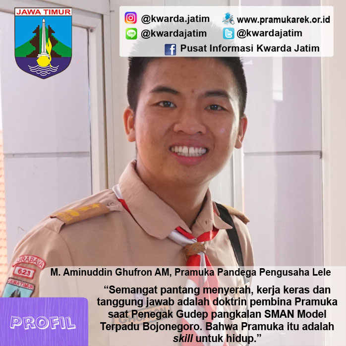 M. Aminuddin Ghufron AM, Pramuka Pandega Pengusaha Lele