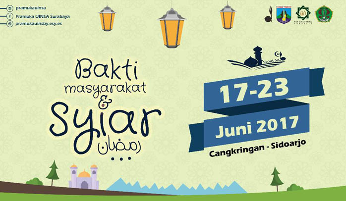 Bakti Masyarakat dan Syiar Ramadhan Pramuka UINSA