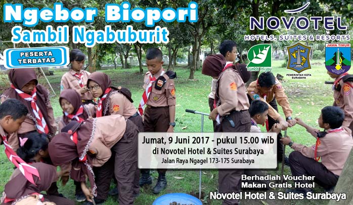 Ngebor Biopori Sambil Ngabuburit II Akan Digelar di Novotel Surabaya
