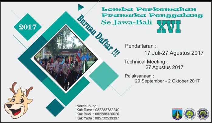 Lomba Perkemahan Pramuka Penggalang (LP3) XVI se-Jawa Bali 2017