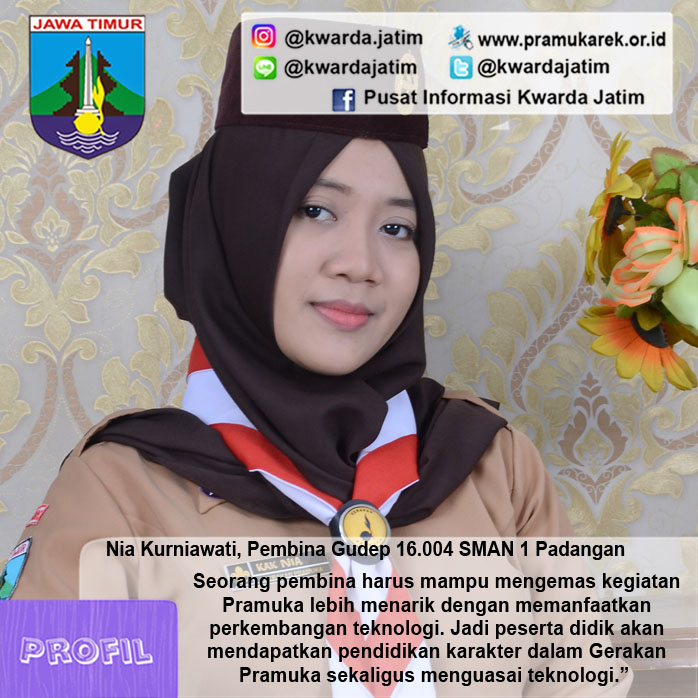 Nia Kurniawati, Pembina Gudep 16.004 SMAN 1 Padangan