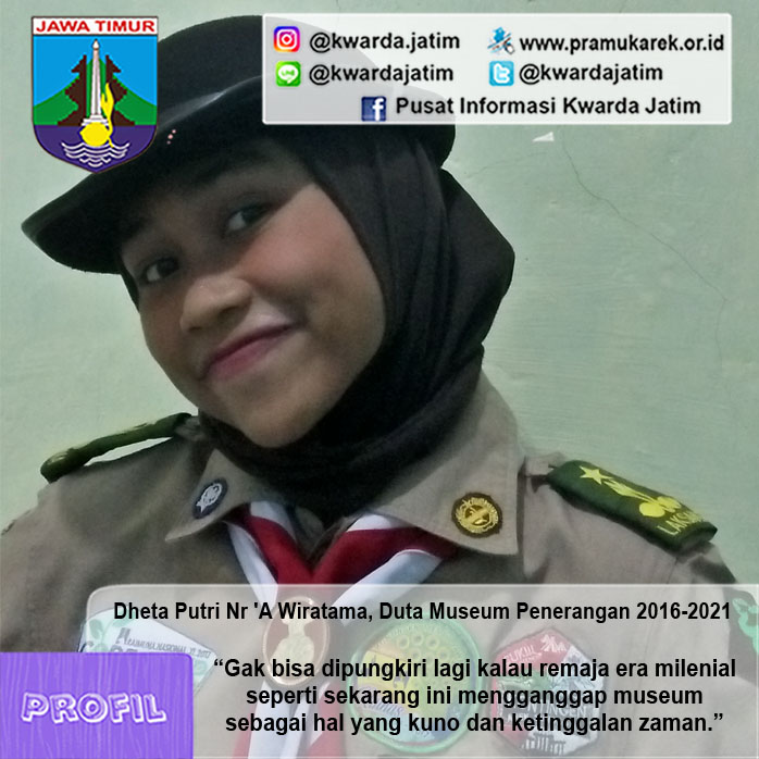 Dheta Putri Nr ‘A Wiratama, Duta Museum Penerangan 2016-2021