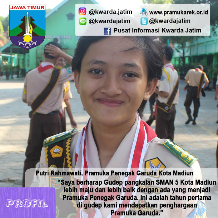 Putri Rahmawati, Pramuka Penegak Garuda Kota Madiun