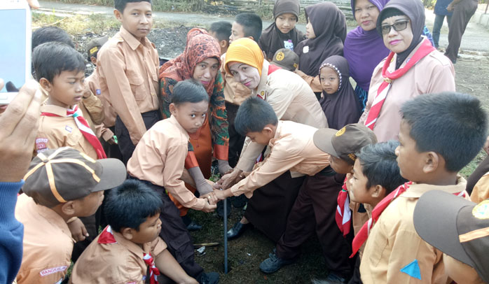 Gebyar Aksi Biopori Gudep Pangkalan SDN Poter 1 Tanahmerah