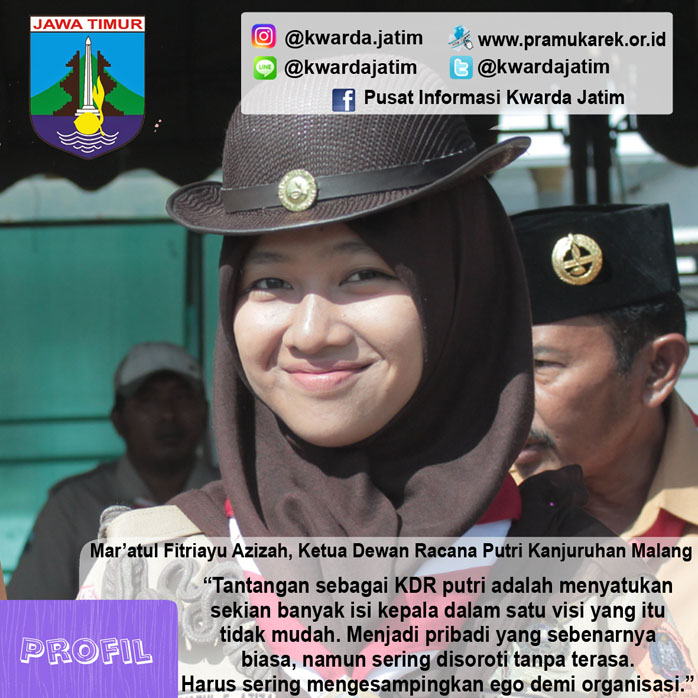 Mar’atul Fitriayu Azizah, Ketua Dewan Racana Putri Kanjuruhan Malang
