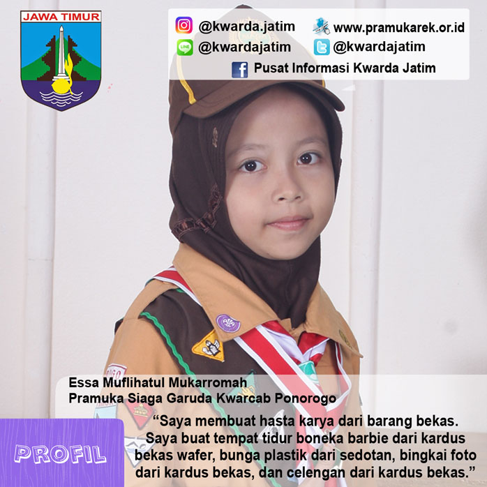 Essa Muflihatul Mukarromah, Pramuka Siaga Garuda Kwarcab Ponorogo