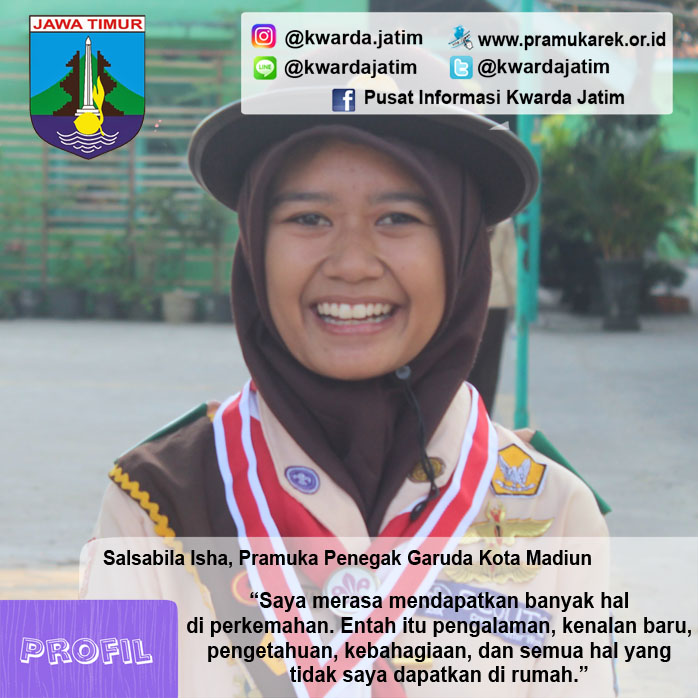 Salsabila Isha, Pramuka Penegak Garuda Kota Madiun