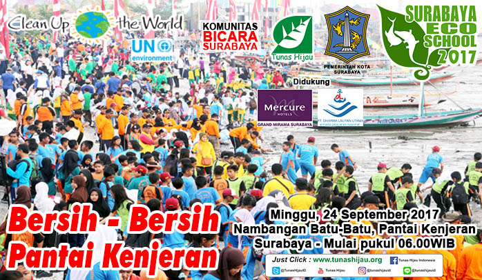 Ayo Bersih-Bersih Pantai Kenjeran, Minggu 24 September 2017