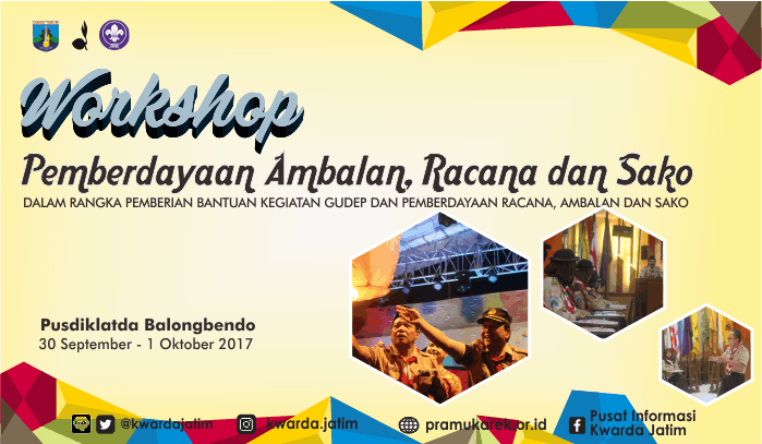 Workshop Pemberdayaan Gugusdepan dan Sako 2017 Kwarda Jatim