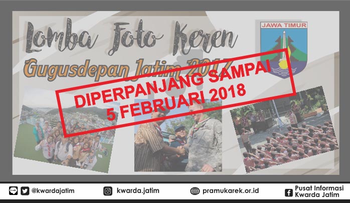 Diperpanjang 5 Februari 2018, Batas Akhir Lomba Foto Keren Gudep Jatim 2017