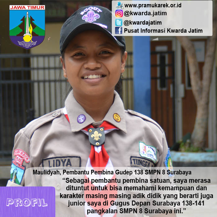 Maulidyah, Pembantu Pembina Satuan Surabaya 138