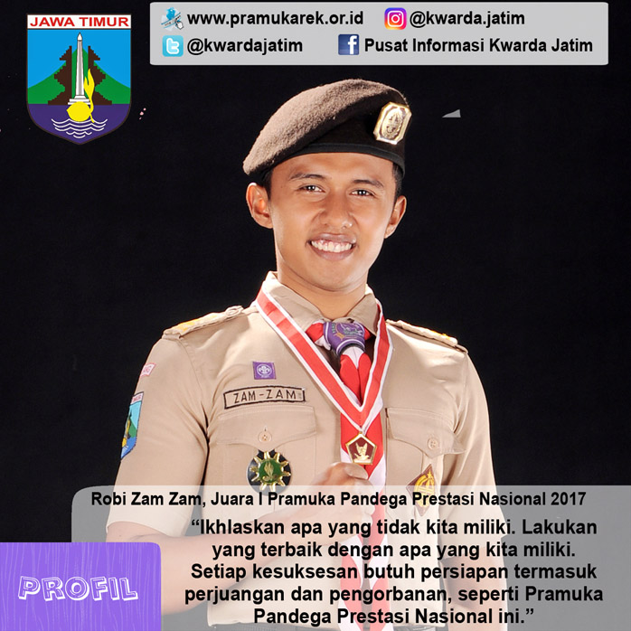 Robi Zam Zam, Juara I Pramuka Pandega Prestasi Nasional 2017