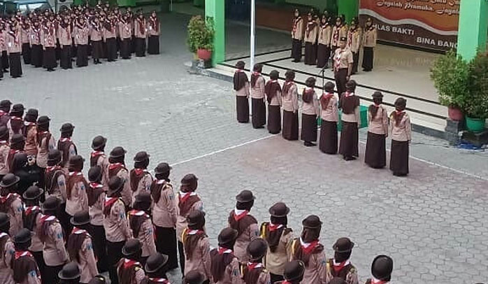 Pelantikan 477 Pramuka Penegak Laksana SMKN 1 Ponorogo