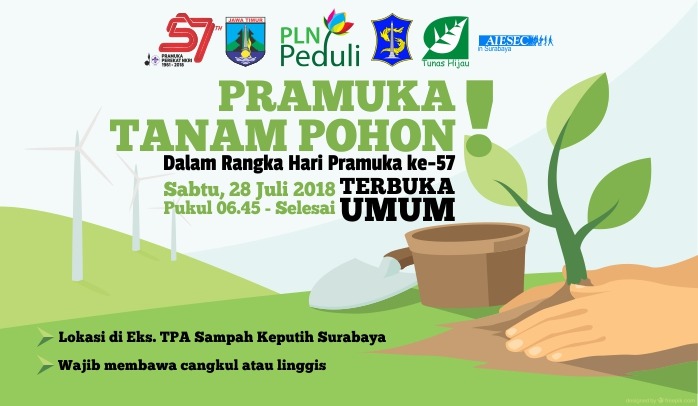 Ayo Ikut Aksi Pramuka Tanam Pohon Peringati Hari Pramuka ke-57