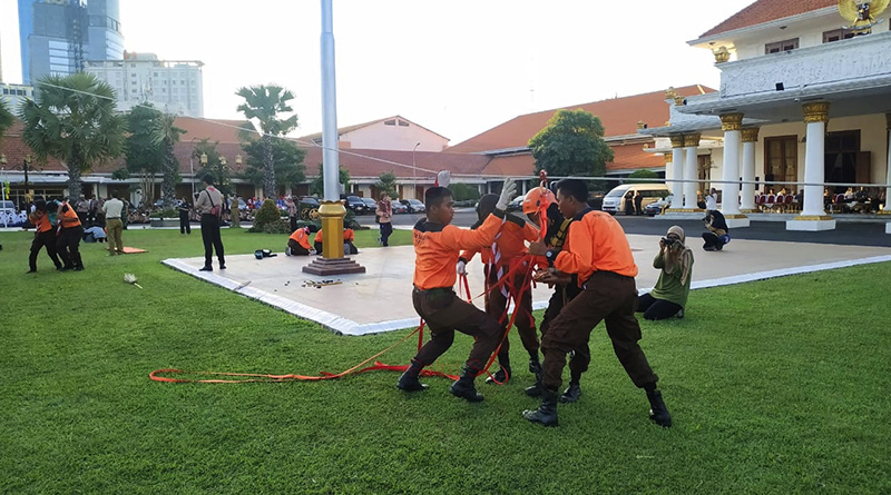 Sukses, Penanganan Bencana di Grahadi oleh Brigade Penolong Pramuka Sidoarjo