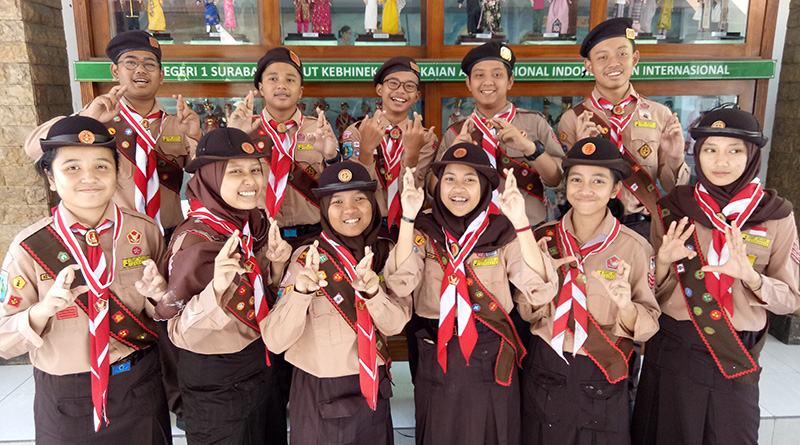 SMPN 1 Surabaya Dominasi Pramuka Penggalang Teladan 2019