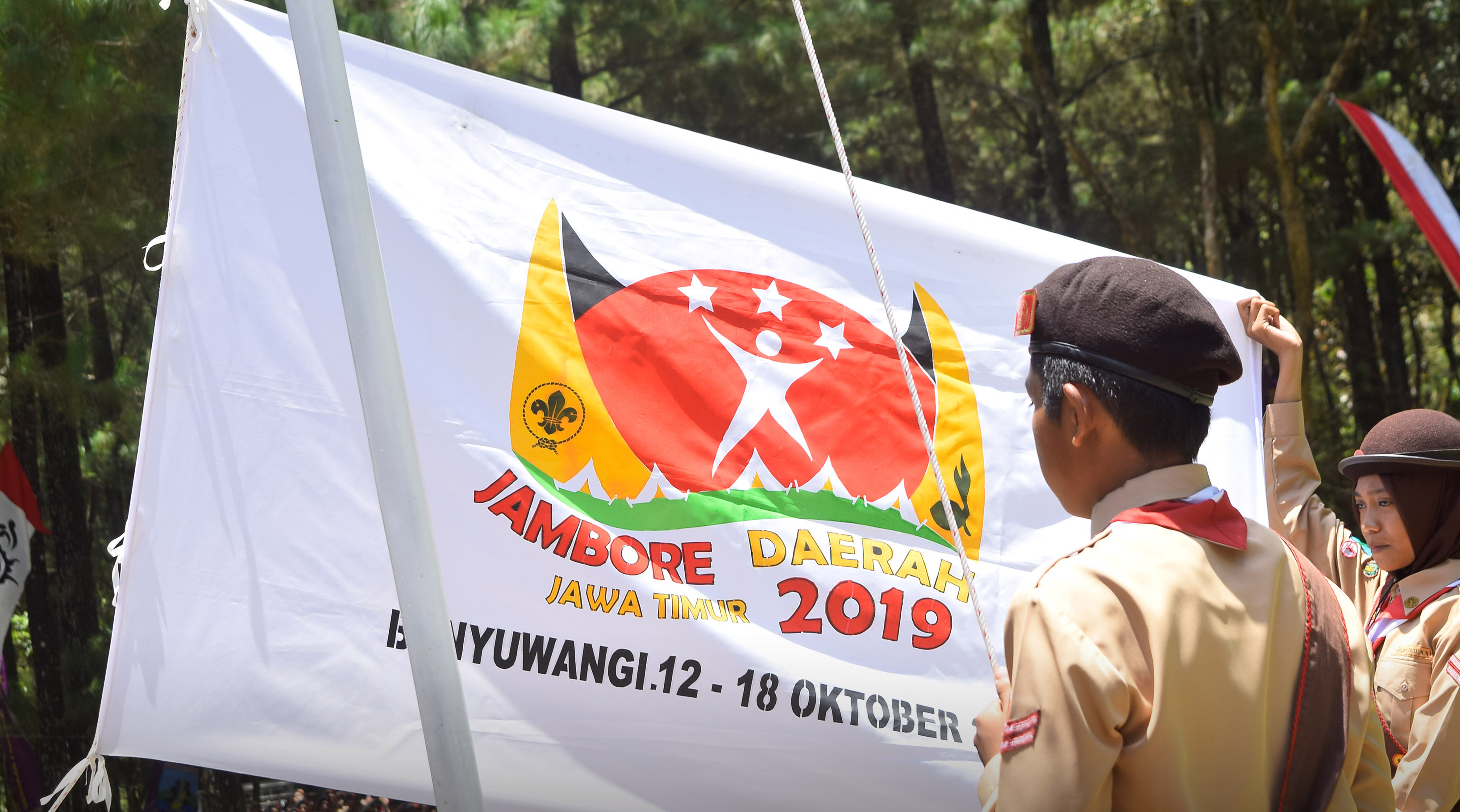 Pembukaan Jambore Daerah Jatim 2019 di Banyuwangi Semarak