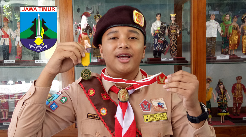 Nurrayhan Haidar, Pramuka Penggalang Teladan