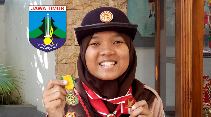 Marisa Aulia Bilqis, Penggalang Teladan Gudep Pangkalan SMPN 1 Surabaya