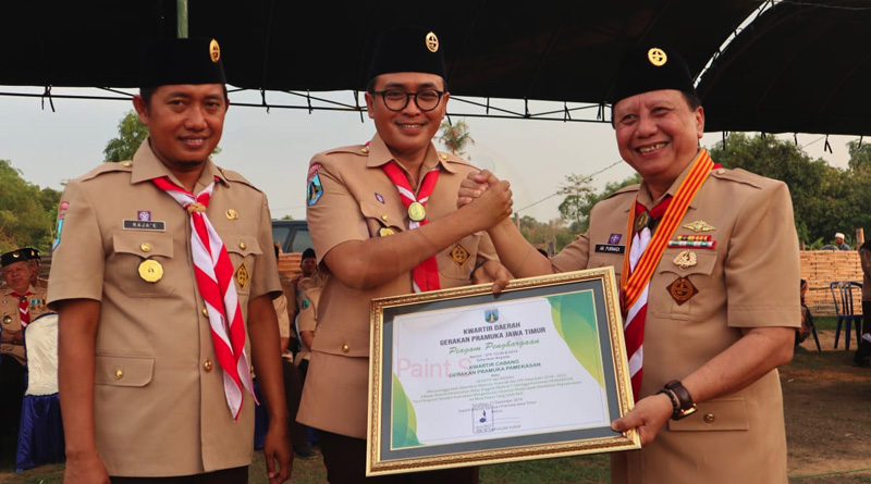 Pelantikan Mabicab, Kwarcab dan LPK Pamekasan Saat Pembukaan Kemah Akbar