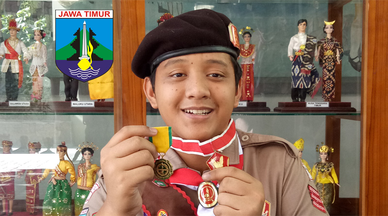 M Lutfi Utaman, Pramuka Penggalang Teladan dari SMPN 1 Surabaya
