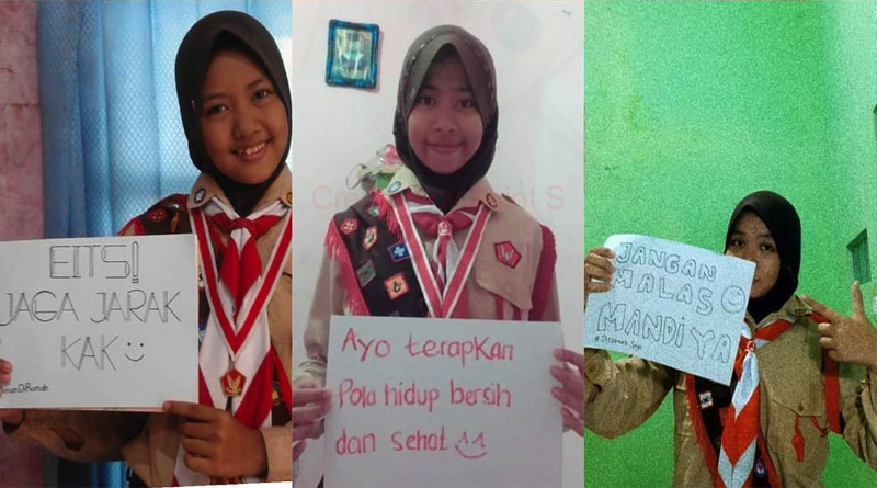 Cegah COVID-19, Pramuka Bisa Ajak Masyarakat Tertib Physical Distancing