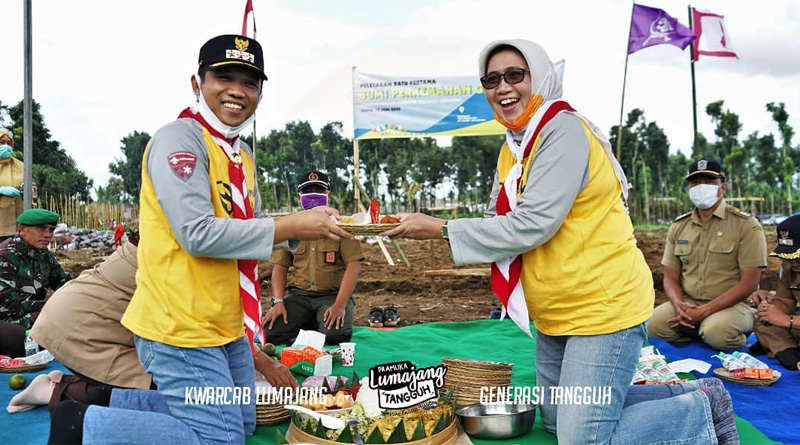Peletakan Batu Pertama Pembangunan Bumi Perkemahan Lumajang