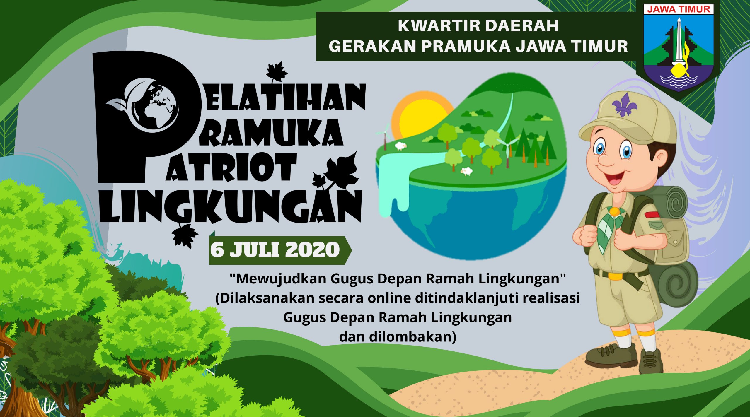 Ikutilah Pelatihan Pramuka Patriot Lingkungan “Mewujudkan Gudep Ramah Lingkungan” 2020