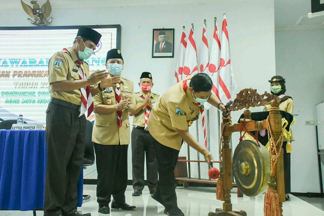 Buka Muscab Pramuka Kota Kediri 2020, Wali Kota Kediri berharap Pramuka menjadi Agent Of Change