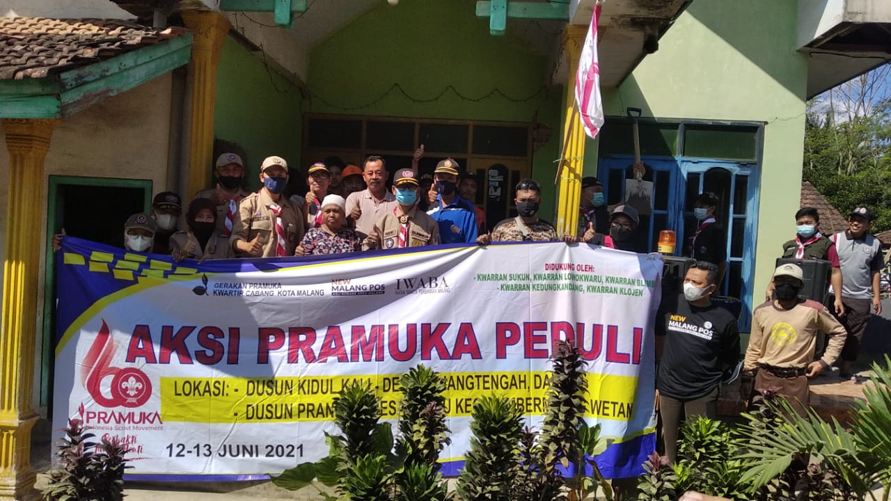 Pramuka Peduli Kwarcab Kota Malang Kembali Lakukan Aksi Untuk Daerah Terdampak Gempa