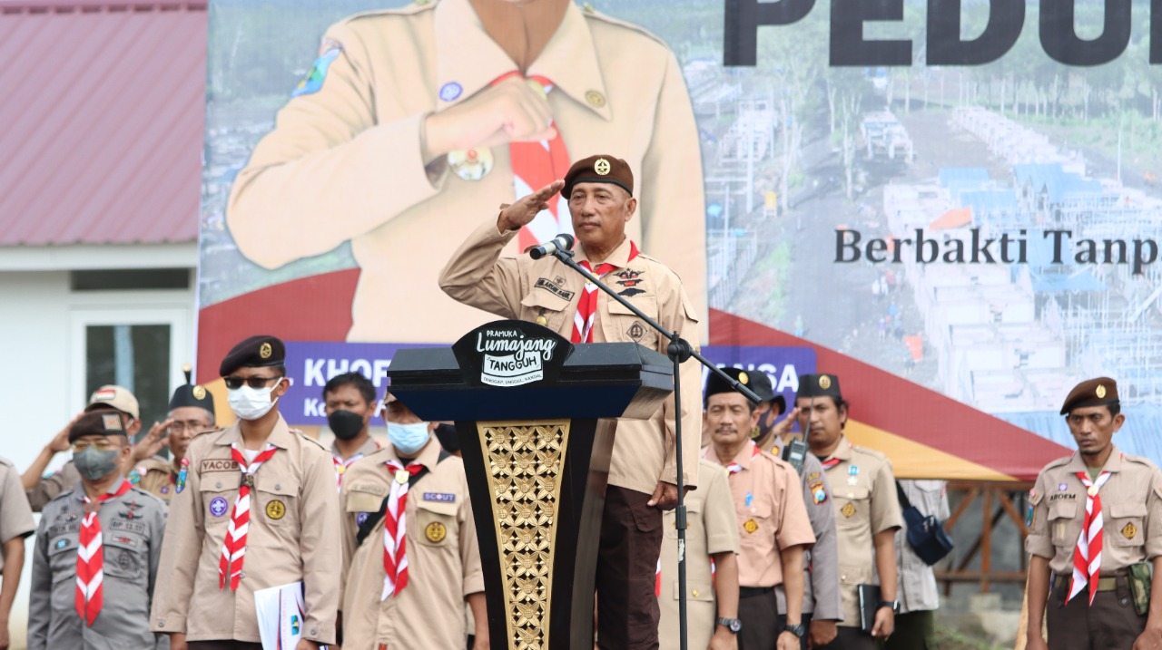 Wabah PMK Hewan Ternak Merebak, Pramuka Jatim Bantu Edukasi Peternak