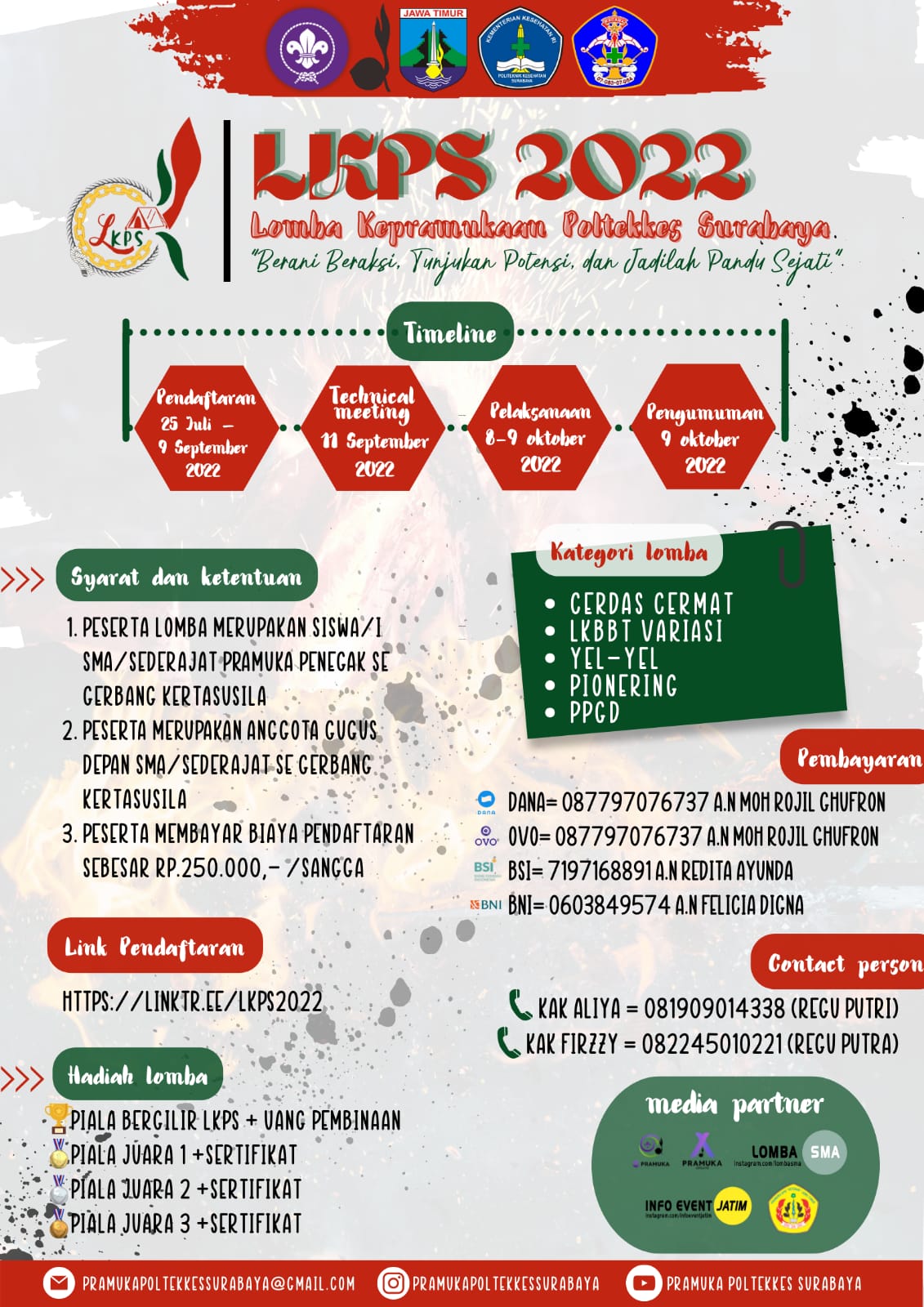 Lomba Kepramukaan Tingkat SMA/Sedrajat Oktober – LKPS 2022