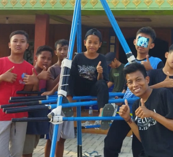 Demi Meraih nomor di scouting skill bagian pionering Regu dari Pangkalan SMP NEGERI 1 NGRAHO rela latihan seminggu Full!