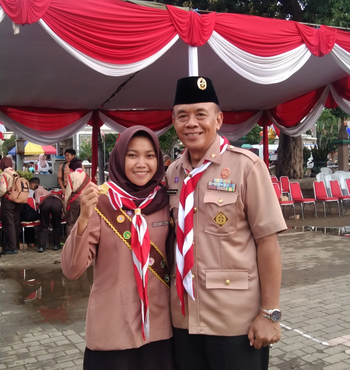 Monica Putri Evilianasari, Pramuka Penegak Garuda 2022 SMAN 1 Rengel