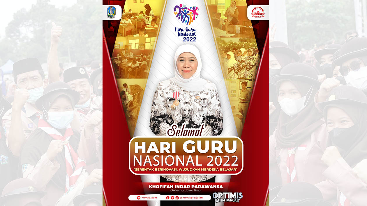 Momentum Hari Guru Nasional, Gubernur Khofifah Pacu Semangat Guru Telurkan Inovasi untuk Peningkatan Kualitas Pendidikan