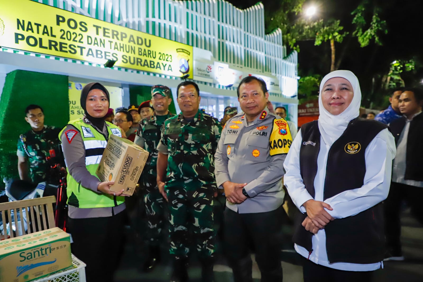 Pergantian Tahun Baru 2023 Jatim  Aman dan Kondusif, Gubernur Khofifah Kuatkan  Semangat Guyub Rukun Serta Optimisme Jatim Semakin Maju dan Hebat