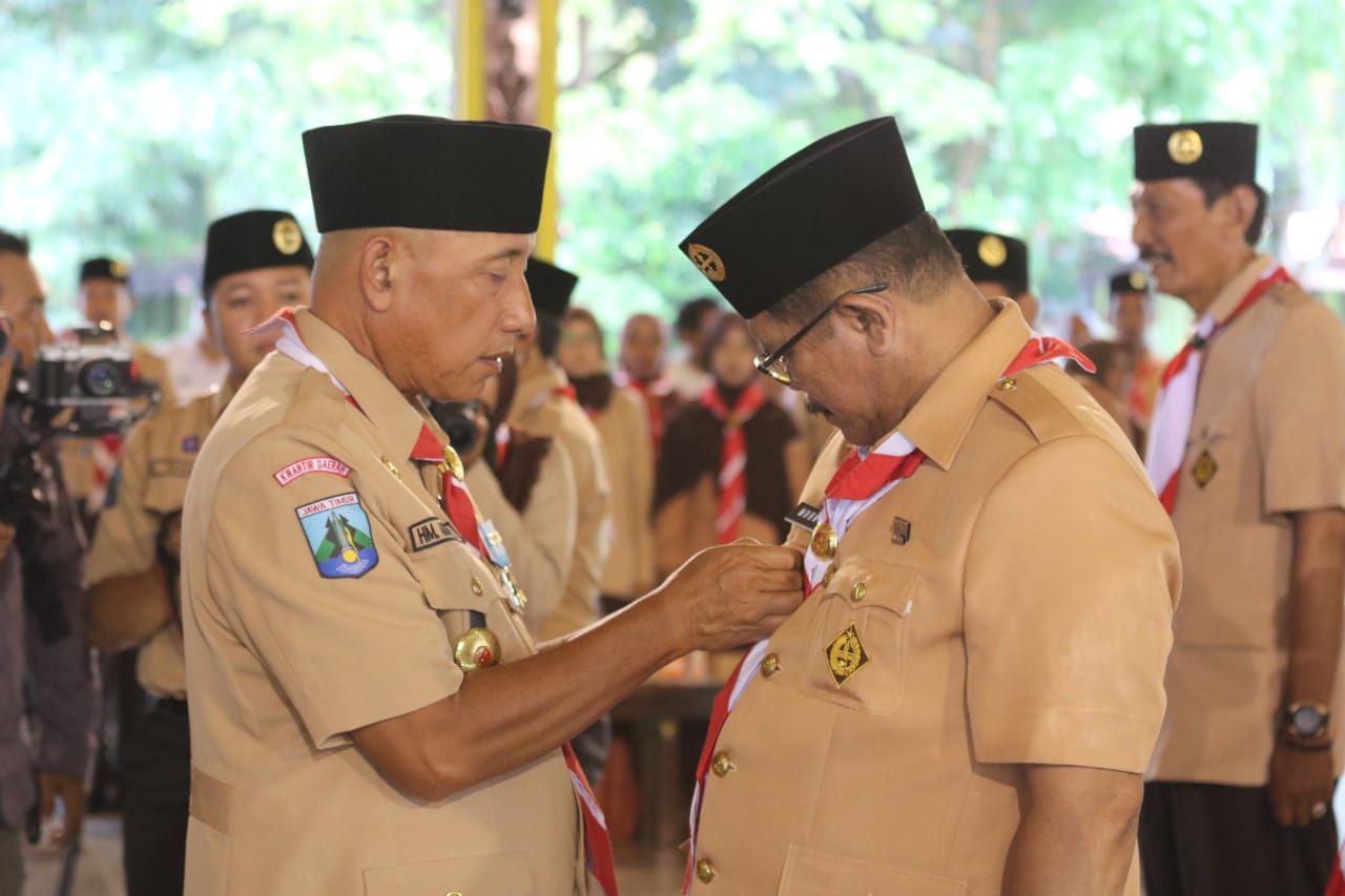 Gelorakan Kepramukaan, Ketua Kwarda Jatim Lantik Pengurus Kwarcab Bangkalan