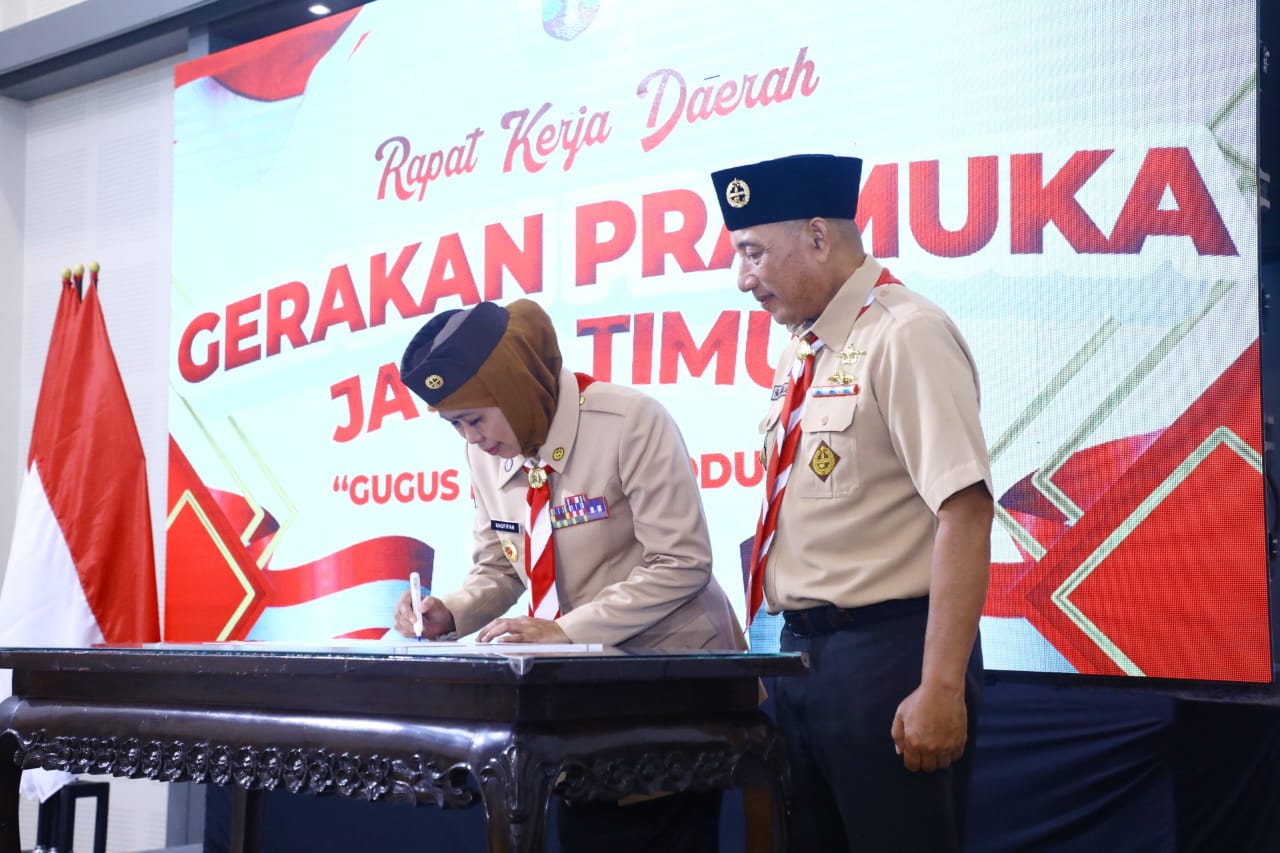 Canangkan Program Satu Gugus Depan Satu Produk Wirausaha, Gubernur Khofifah Optimis Produktivitas Anggota Pramuka Berkontribusi Pada Pertumbuhan Ekonomi Jawa Timur