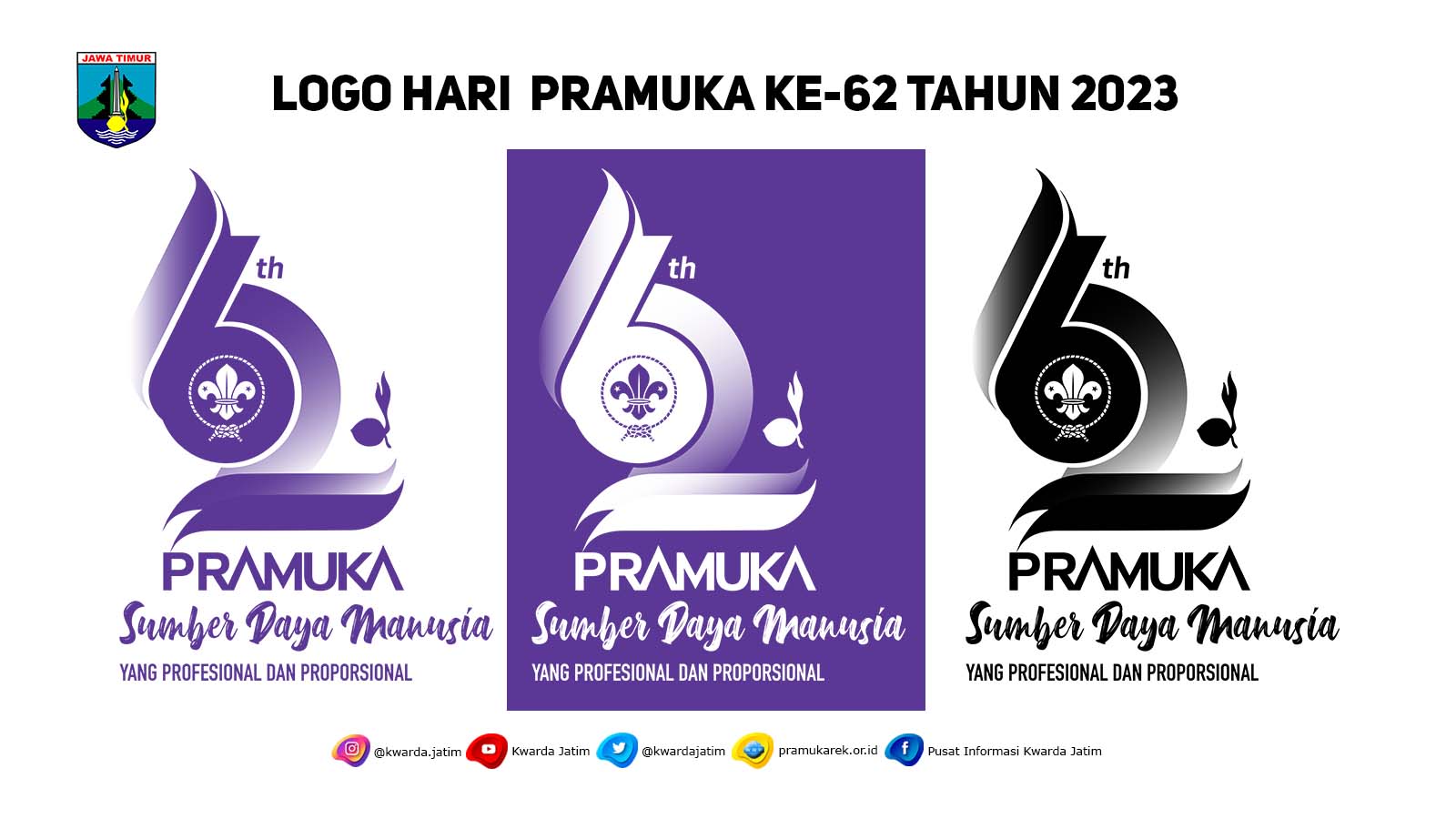 DOWNLOAD LOGO HARI PRAMUKA KE-62 TAHUN 2023