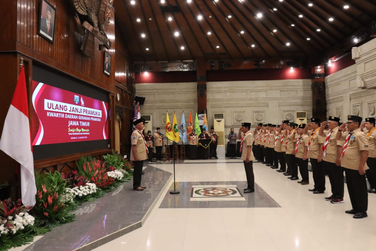 Kwarda Jatim Selenggarakan Ulang Janji Pramuka Tahun 2023