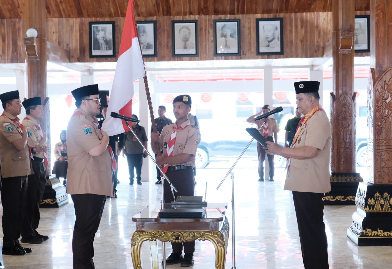 Kwarda Jatim Lantik Pengurus Kwarcab Kediri, Gerakan Pramuka Harus Produktif.