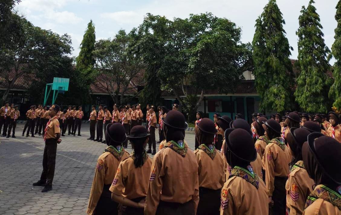 Persami Purna Bhakti Pramuka SMPN 1 Purwoharjo Berlangsung Meriah