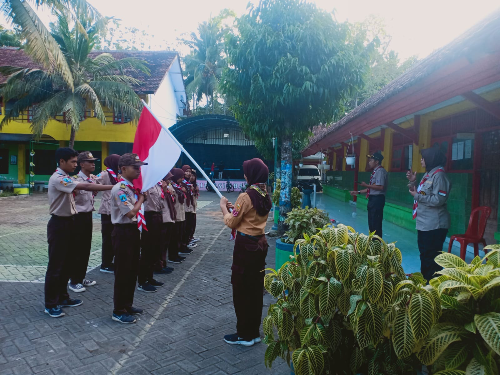 Gaet 14 Anggota baru di MA Roudlotul Muta’allimin, Saka Wanabakti Lebarkan Sayap Organisasi