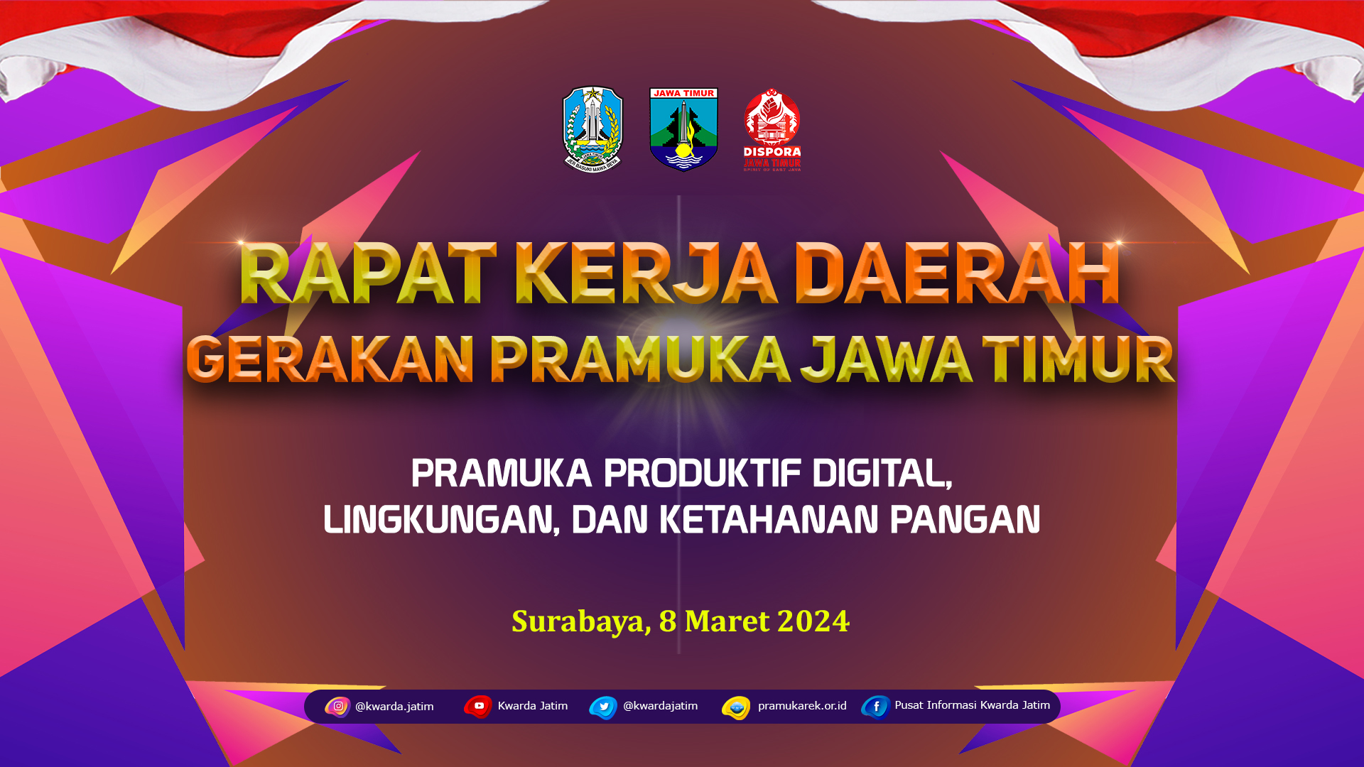 PRESS RELEASE RAPAT KERJA DAERAH GERAKAN PRAMUKA JAWA TIMUR